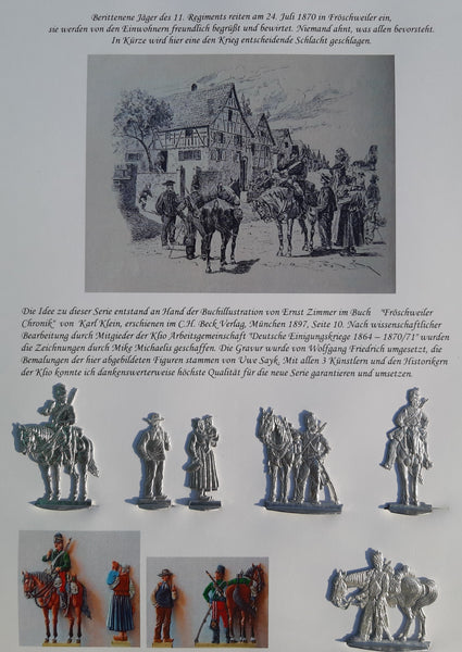 Französische Jäger erreichen am 24.7.1870 Fröschweiler