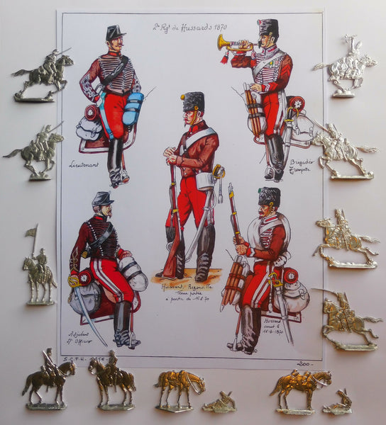 1870/71 Les Hussards - Frankreichs Husaren vom 2. Regiment