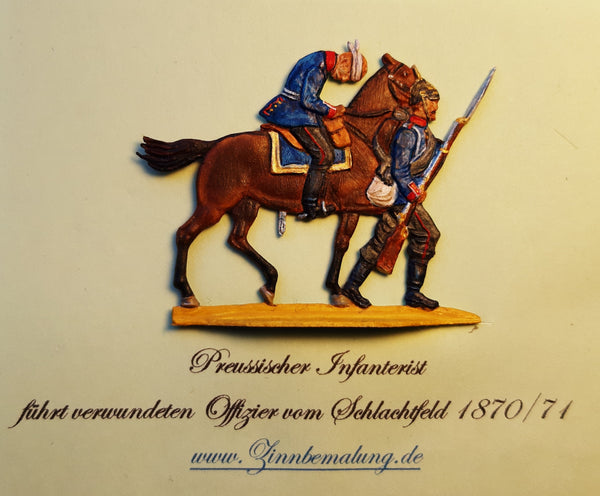 Preussischer Infanterist rettet Offizier