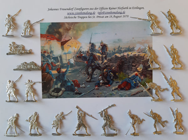 Sächsische vs. Französische Infanterie bei St. Privat