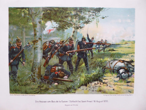 18.8.1870 Hessische Infanterie am Bois de la Cusse